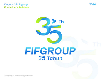 Logo & Guidelines 35th FIFGROUP Anniversary anniversary identity anniversary logo branding branding identity coorporate logo design graphic design logo logo anniversary logo design visual identity