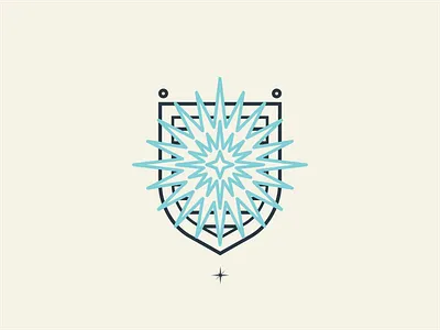 Shield of Faith beam design faith glow icon illustration light ray shield shine shining starburst vector