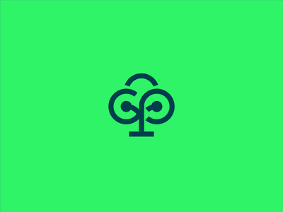 Tree/Tech/Infinity Exploration branding concept exploration green icon line logo minimal modern tech tree ui vector