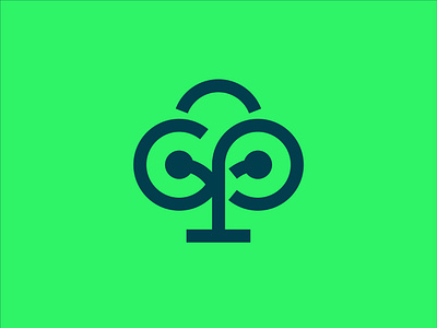 Tree/Tech/Infinity Exploration branding concept exploration green icon line logo minimal modern tech tree ui vector