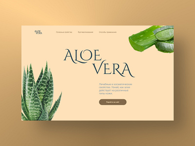 Concept 'Aloe Vera' app branding design graphic design illustration logo typography ui ux vector