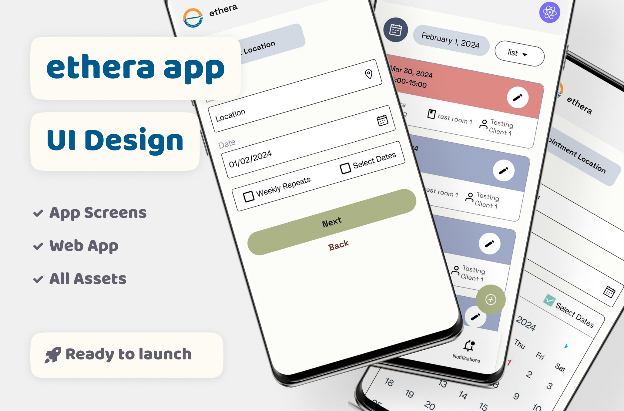 Appointment and Provider Mobile App Design all assets android app app design app screens appointment design assets calender app design digital graphic design ios app mobile app ui provider app services ui ui design ui ux design web app