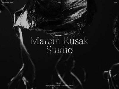 Marcin Rusak Studio - Homepage animation design gorbunov homepage ivan ivngbv marcin studio typography ui ux video web website