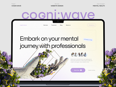 Cogni:wave website app design ui