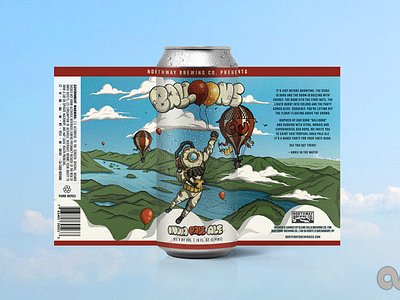 Balloons Can Artwork beer beerlabel craftbeer design illustration labels packaging