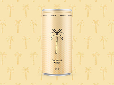 GIGI Coconut Water branding coconut water energy water gigi logo palm tree logo