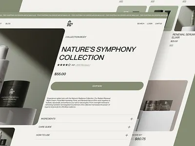 Lumina Skincare - Product page e commerce ecommerce figma figmadesign product page skincare ui web webdesign