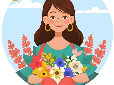 Happy Mother's Day Illustrations 3d abstract art aesthetic aesthetic print aesthetic printable aesthetic wall art animation artist branding design graphic design happy mothers day illustration logo motion graphics ui