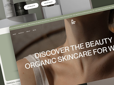 Lumina Skincare - Bundle Page app design e commerce ecommerce figmadesign layout skincare typography ui