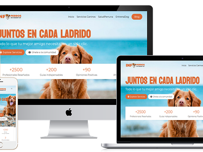 Infoperros.es | Dog Community APP dogs web design