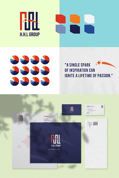 H.H.L Group of Insuring Your Life branding logo minimalist personal branding