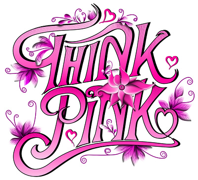 Think Pink Pink graphic design