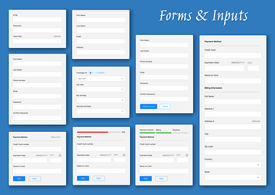 Forms & Inputs app design forms inputs minimal design ui user interface ux