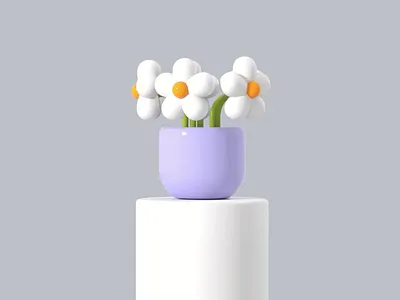 Flower Spin 3d flowers spin