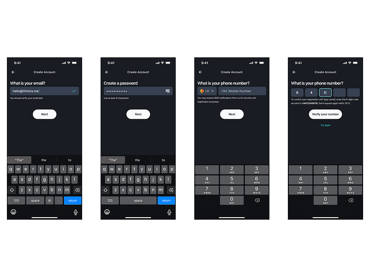 Mobile Onboarding UI Design by Thimira on Dribbble