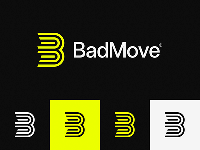 BadMove Logo b bad badmove branding design graphic design inter logo m minimal move vector