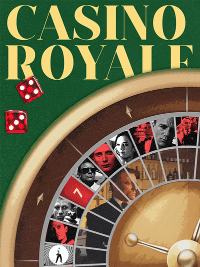 Casino Royale Poster Design bond casino royale daniel craig design graphic design illustration james bond movie poster photoshop poster poster design