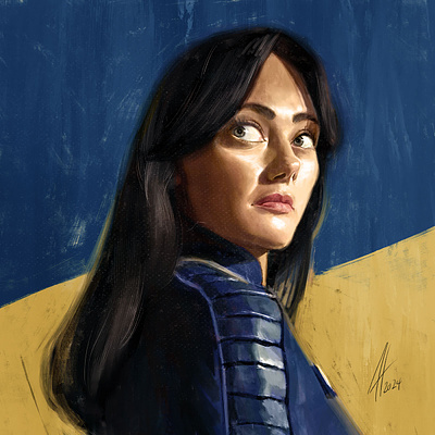 Lucy ella purnell fallout illustration lucy