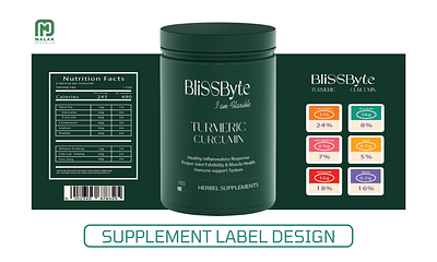 Supplement Label Design 3d graphic design label design product label