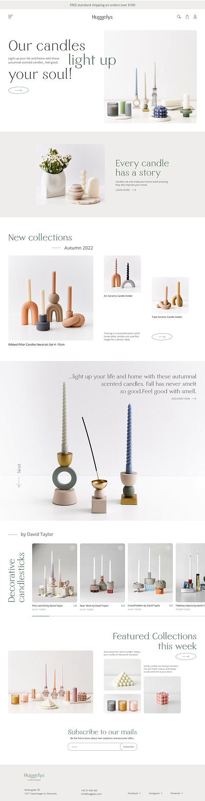 Huggelys | E-commerce web design design ui website