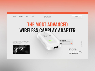 SmartCar Adapter UX/UI Design car adapter car adapter website device devices website phone phone website ux ui device website