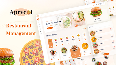 Aprycot Restaurant Management UI aprycot branding dashboardinterface food ui graphic design hotel logo ordertracking restaurant ui restaurantdashboard restaurantmanagement ui userexperience