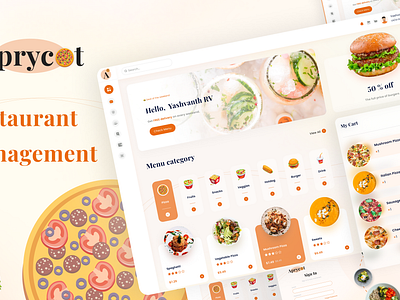 Aprycot Restaurant Management UI aprycot branding dashboardinterface food ui graphic design hotel logo ordertracking restaurant ui restaurantdashboard restaurantmanagement ui userexperience