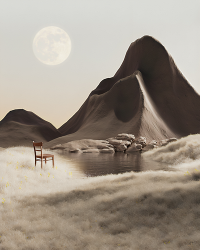 Anticipation 3d cinema4d landscape redshift render