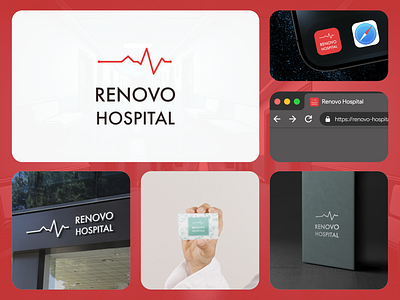 Renovo hospital branding branding dailyui dailyuichallenge design graphic hospital logo