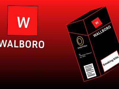 "WALBORO" Tobacco Design blackred branding cigarettes columbia design dribble europe fashion graphic design l2024 logo madeineu malboro nextgen paris productdesign tobacco usa walboro winston