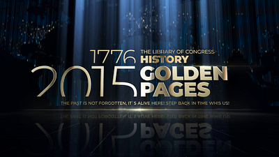 History Golden Pages Project for After Effects ceremony cinematic epic event film historical motion graphics movie promo titles tv war world
