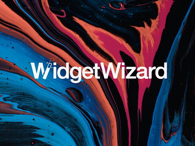 WidgetWizard branding illustration logo sans serif tech typography ui widget wizard