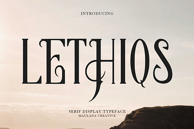 Lethiqs Serif Display Font awesome font branding font fonts graphic design logo maulana creative nostalgic serif font