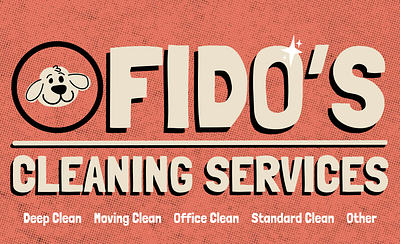 Fido's Cleaning Services brand design branding cats cleaning company design dogs graphic design graphic designer illustration logo logo design pet cleaning service pets
