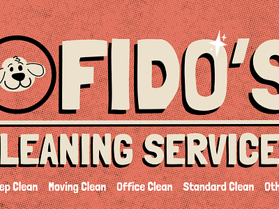 Fido's Cleaning Services brand design branding cats cleaning company design dogs graphic design graphic designer illustration logo logo design pet cleaning service pets