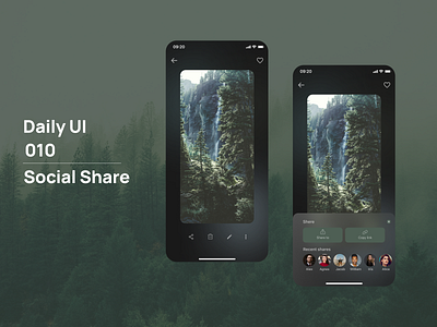 Social Share / #DailyUI Day 10 dayliui design figma ui ux