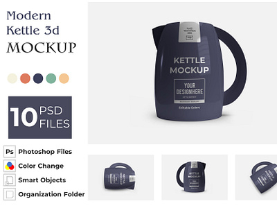 Modern Kettle Mockup bulk mockup kettle mockup mockup design