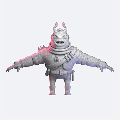 Zoidian 3d alien blender monster zbrush