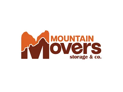 Mountain Movers Storage & co. branding logo desing typography