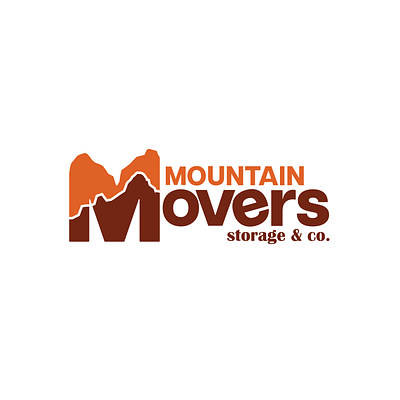 Mountain Movers Storage & co. branding logo desing typography