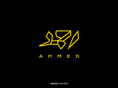 Ahmed logo design. brand inspiration logo logo design mark modern