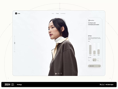 Analogy ai android assistance brutalist commerce fashion figma interaction design ios minimalistic motion design shopping smooth tablet touch touch interface ui ux webapp women