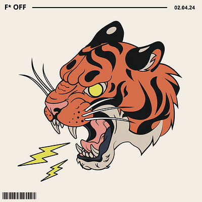 F* OFF branding flat design illustration merchandising vector