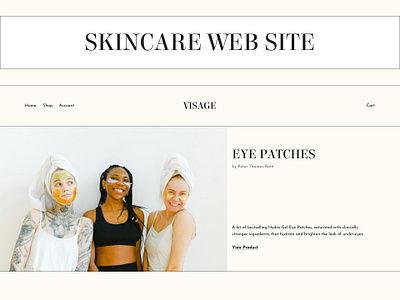 Skincare Web Site beauty design figma landing minimalism skincare ui uiux web