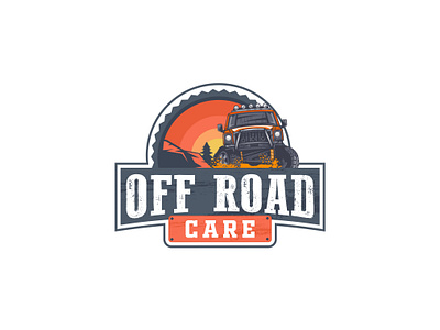 OFF ROAD CARE Emblem Design branding design graphic design logo typography vector