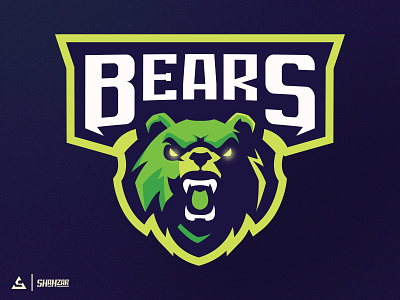 Bear Sports Mascot Logo animal logo basketball logo bear logo branding design esportslogo football logo graphic design illustration illustrator logo mascot logo sprots logo ui ux vector volleyball logo