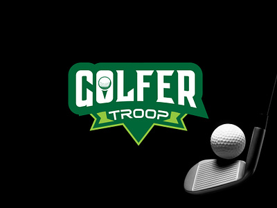 Golfer Troop Logo Design branding graphic design logo vector