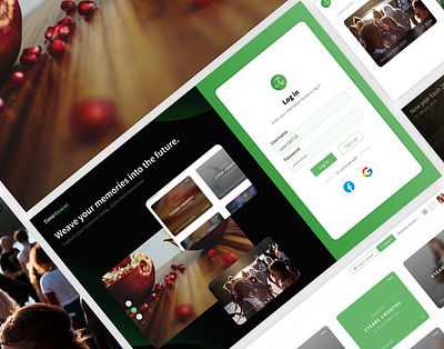 TimeWeaver: Time Capsule Web App Design account branding cloud design challenge interaction design interactive prototype login page media files media list media player media save product design recorder share media time capsule ui ux ux design visual design web design