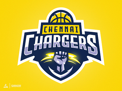 Chennai Chargers Basketball Logo basketball logo branding design esportslogo graphic design illustration illustrator logo mascot logo sports branding sports logo ui ux vector