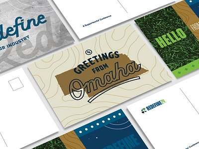 Redefine Postcards branding